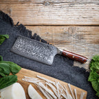 7" Damascus Cleaver Knife, Kitchen Knives - Country Life Natural Foods