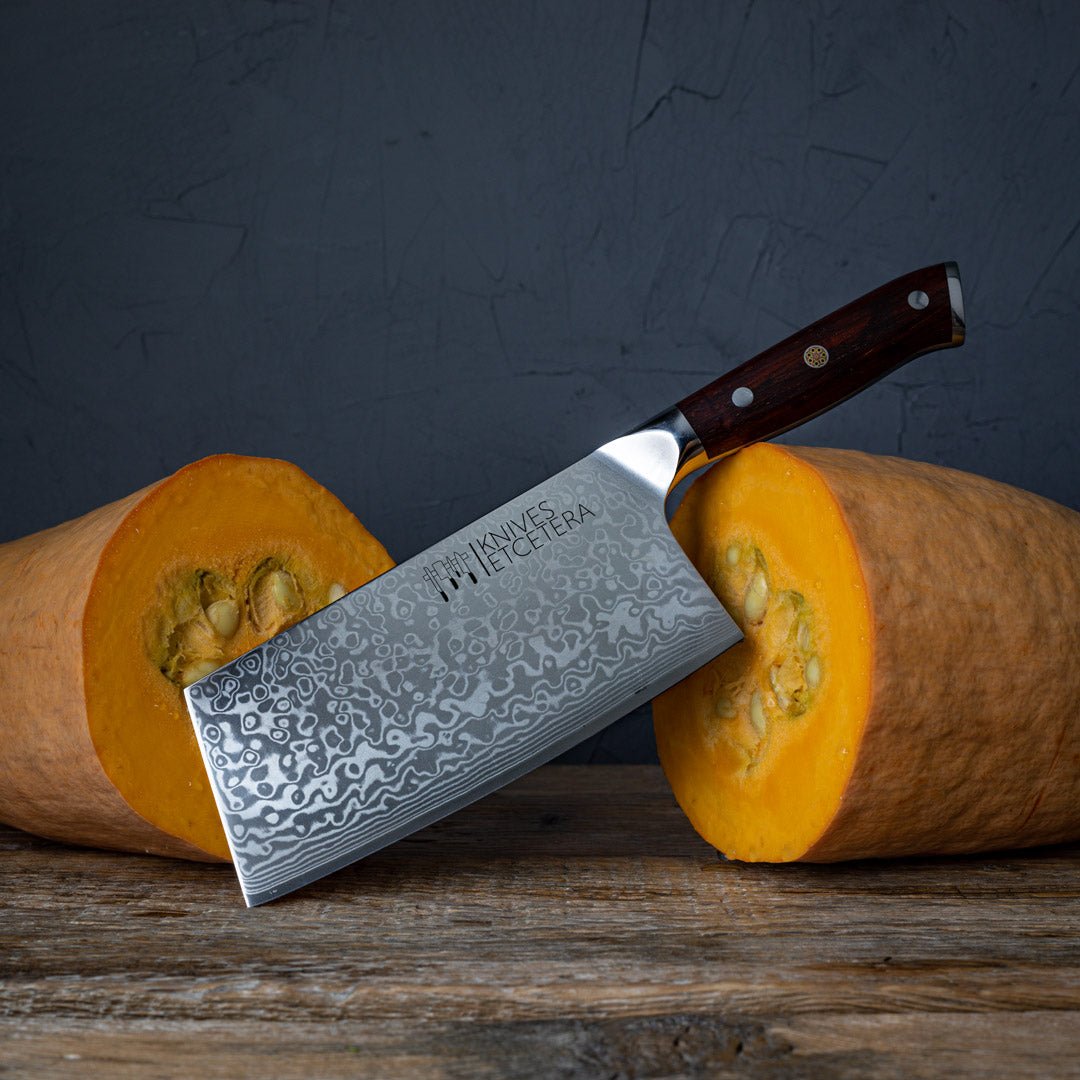 7" Damascus Cleaver Knife, Kitchen Knives - Country Life Natural Foods