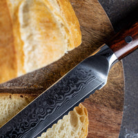 
                  
                    9" Serrated Damascus Bread Knife - Country Life Natural Foods
                  
                