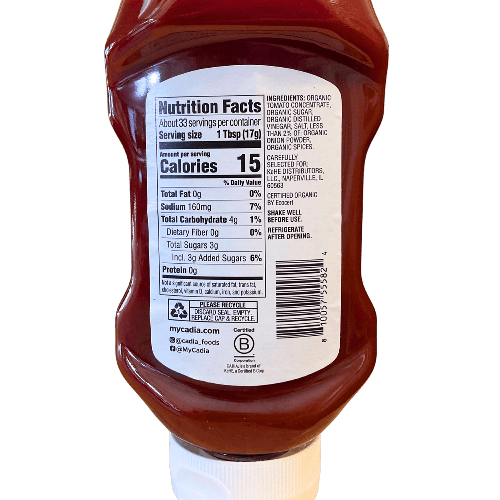 
                  
                    Ketchup, Organic, Cadia - Country Life Natural Foods
                  
                