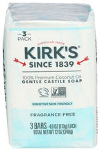 Kirk's Castile Bar Soap 3-Pack, Soaps - Country Life Natural Foods
