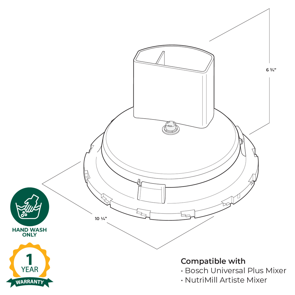 
                  
                    Large Slicer Shredder Attachment - Country Life Natural Foods
                  
                