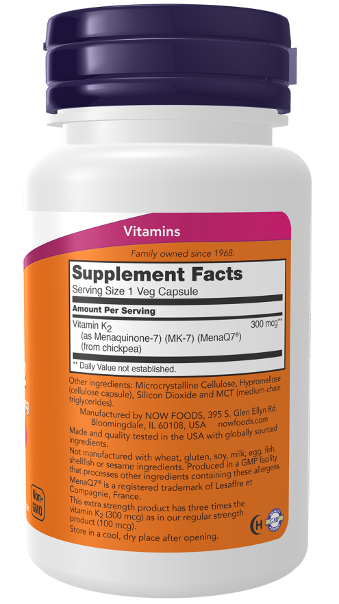 
                  
                    MK-7 Vitamin K-2 Extra Strength-300mcg
                  
                