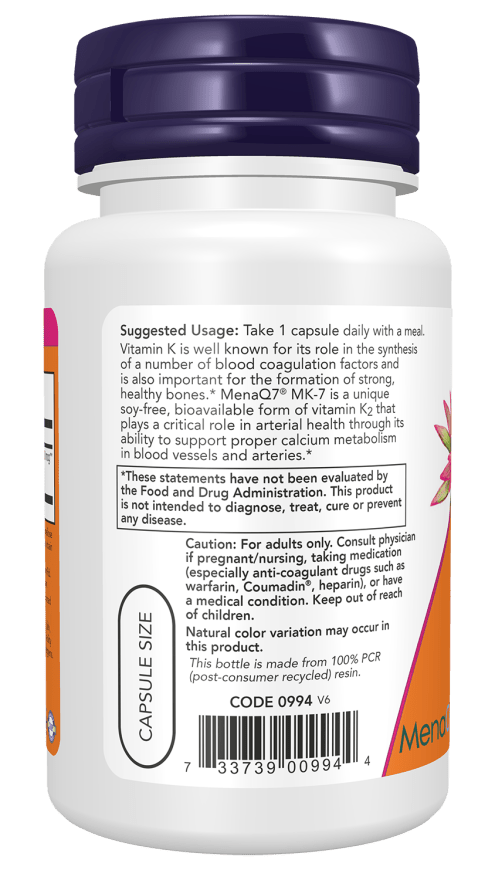 
                  
                    MK - 7 Vitamin K - 2 Extra Strength - 300mcg - Country Life Natural Foods
                  
                