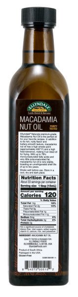 Macadamia Nut Cooking Oil, Oil & Vinegar - Country Life Natural Foods