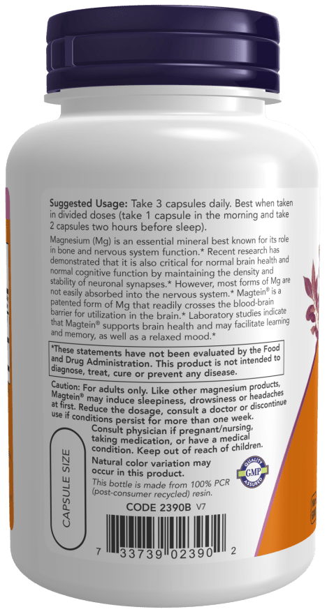 Magtein™ Magnesium L-Threonate, Vitamins & Supplements - Country Life Natural Foods