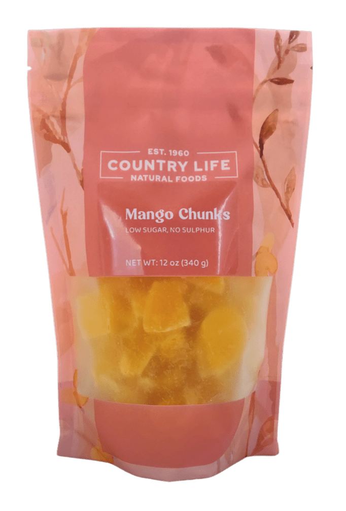 Mango Chunks, Low Sugar, Imported, Dried Fruit - Country Life Natural Foods