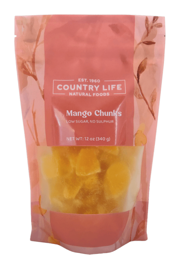 Mango Chunks, Low Sugar, Dried Fruit - Country Life Natural Foods