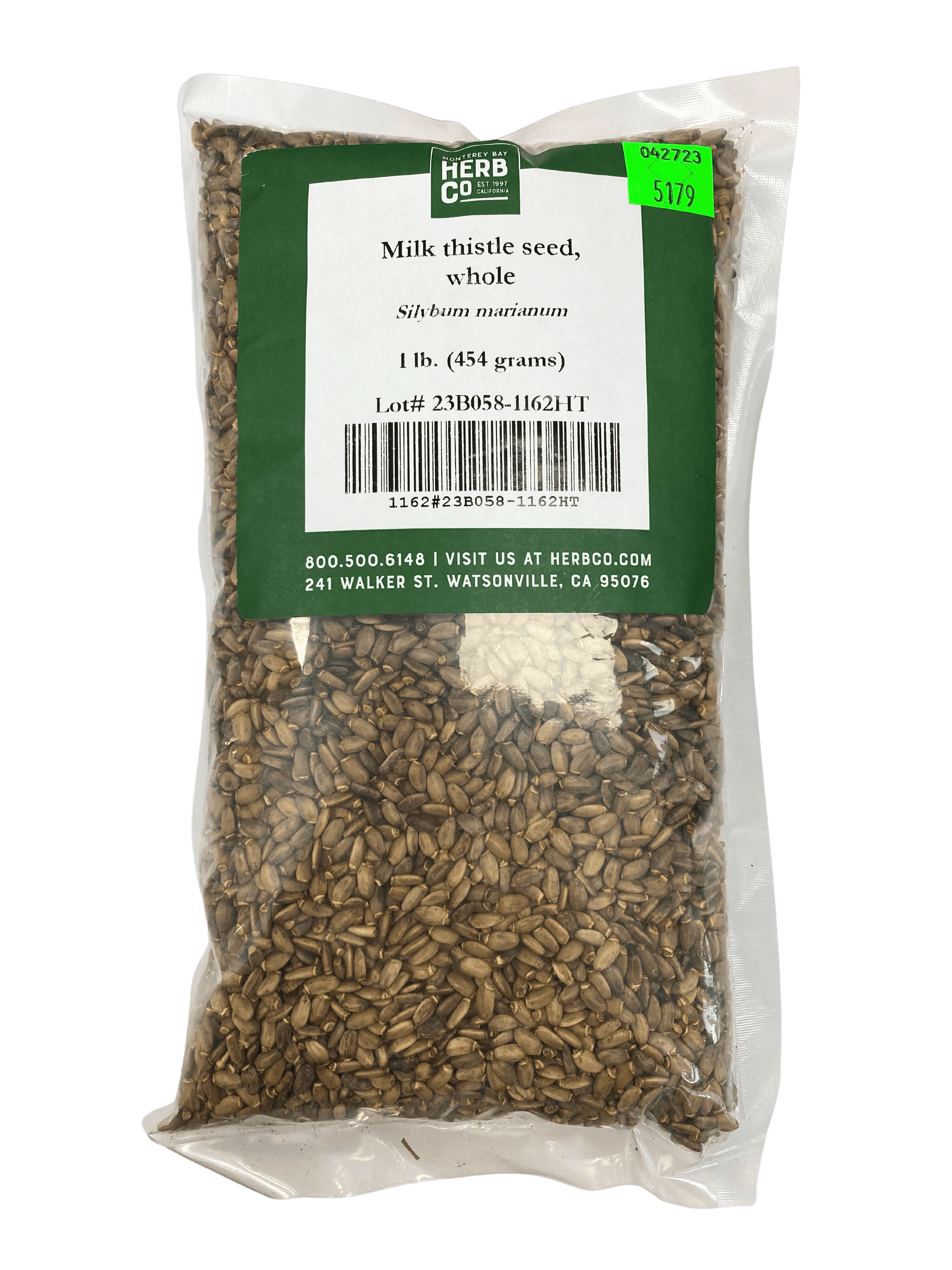 Milk Thistle Seeds, Whole, Herbs - Country Life Natural Foods