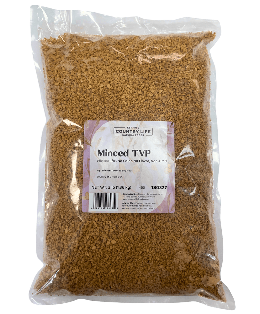 
                  
                    TVP Minced 1/8", No Added Color or Flavor, Non - GMO - Country Life Natural Foods
                  
                