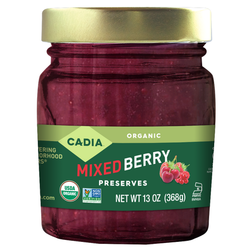 Mixed Berry Preserves, Organic, Cadia