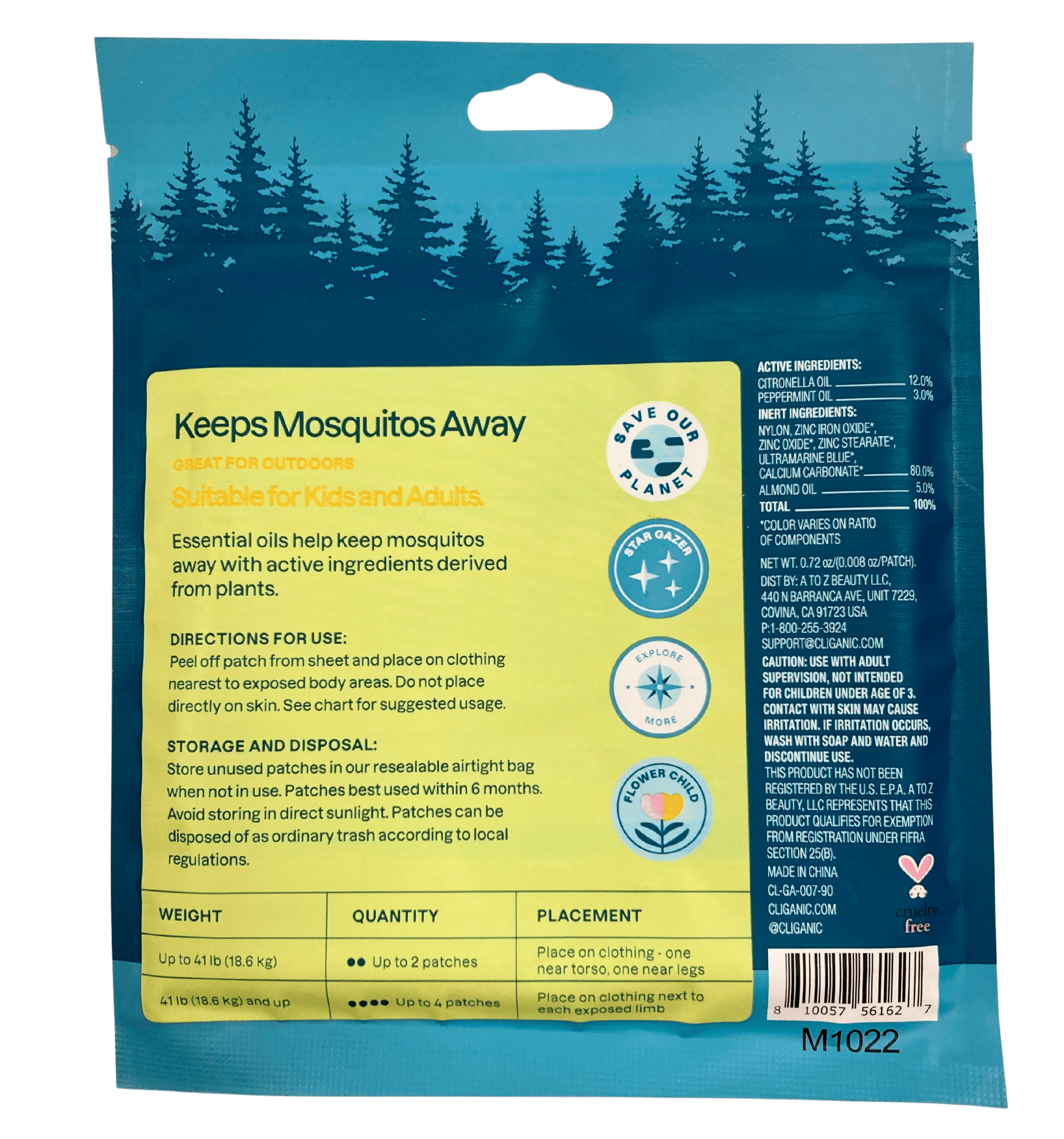 
                  
                    Mosquito Repellent Patches, Natural, Cliganic - Country Life Natural Foods
                  
                