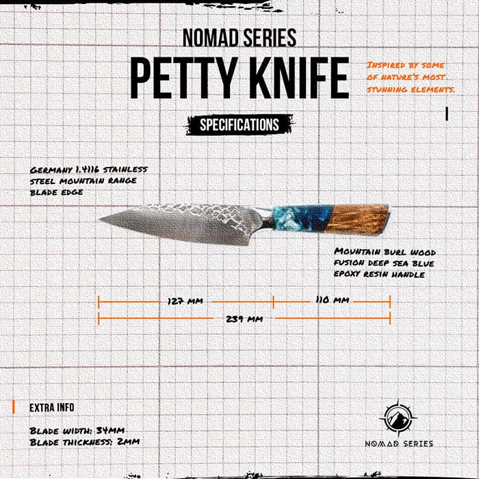 
                  
                    Nomad Series Petty Knife - Country Life Natural Foods
                  
                