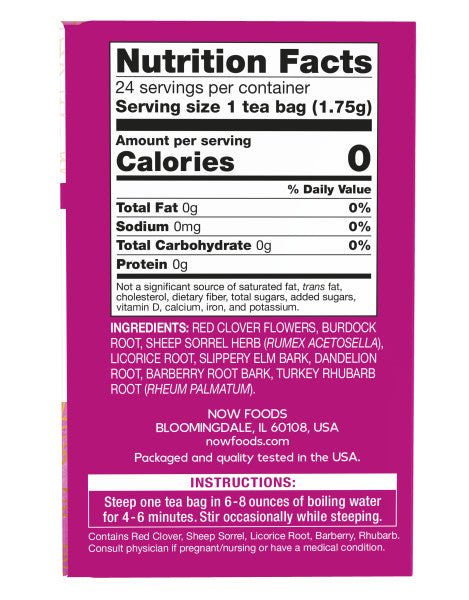 Herbal Tea, NOW - Country Life Natural Foods