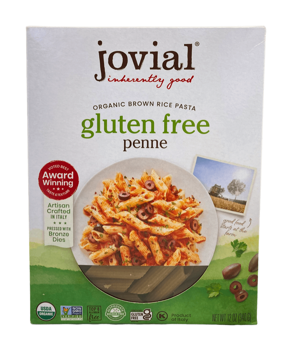 Penne, Brown Rice, Organic, Jovial, Gluten-Free - Country Life Natural Foods