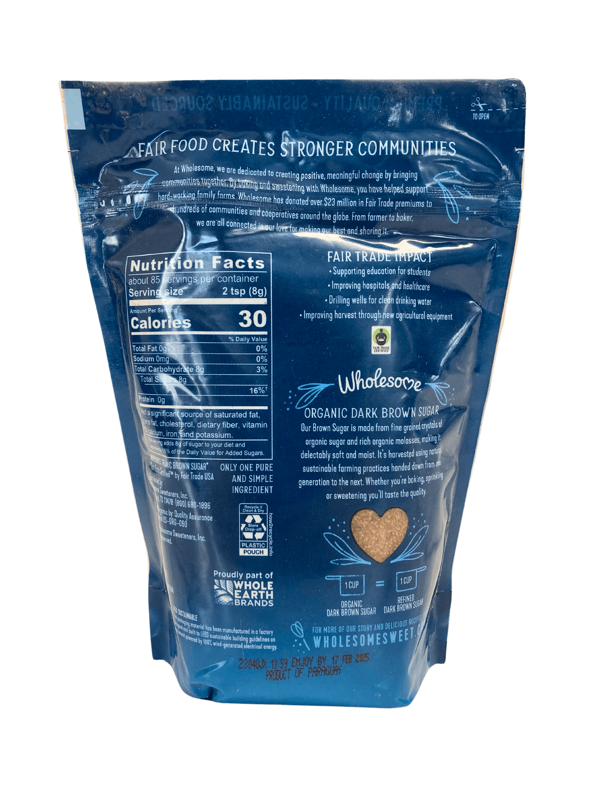 Brown Sugar, Dark, Organic - Country Life Natural Foods