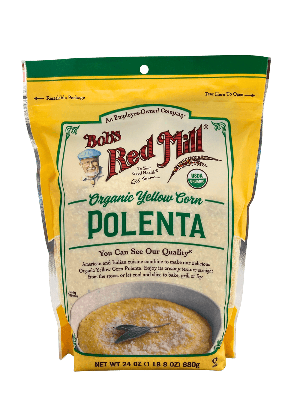 Corn Grits, Yellow, Organic, Polenta, Bob's Red Mill - Country Life Natural Foods