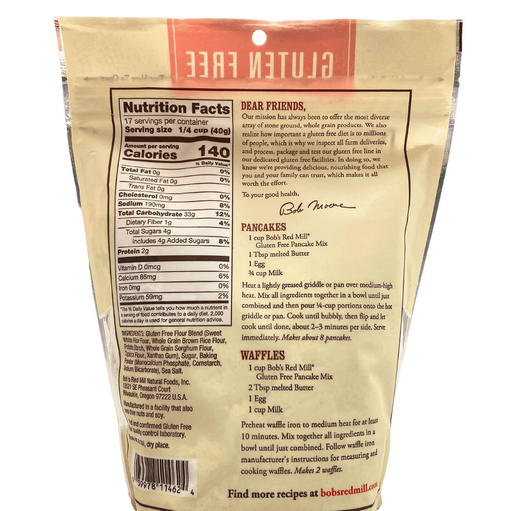 
                  
                    Pancake Mix, Gluten - Free, Bob's Red Mill - Country Life Natural Foods
                  
                
