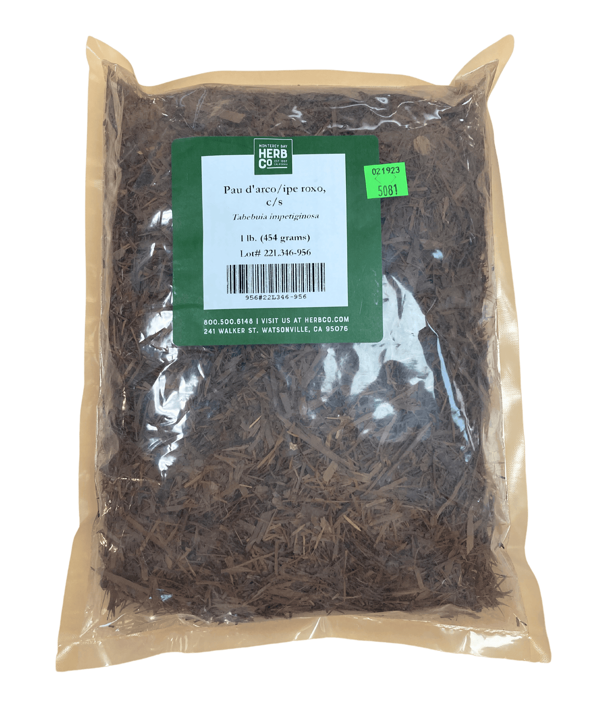 Pau D'Arco Bark, Cut, Sifted, Herbs - Country Life Natural Foods