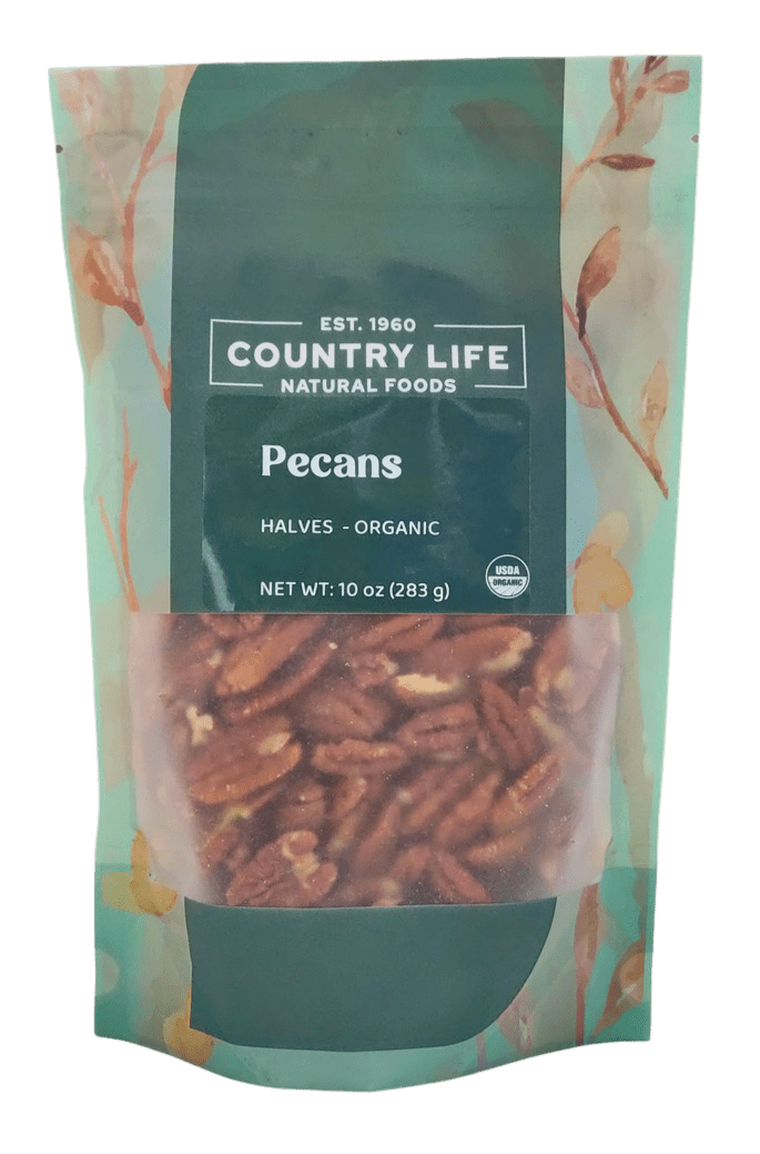 Pecan Halves, Junior Mammoth, Organic - Country Life Natural Foods