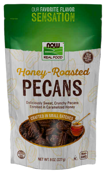 Pecans, Honey Roasted, NOW