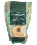 Pineapple Slices, Natural, Organic, Dried Fruit - Country Life Natural Foods