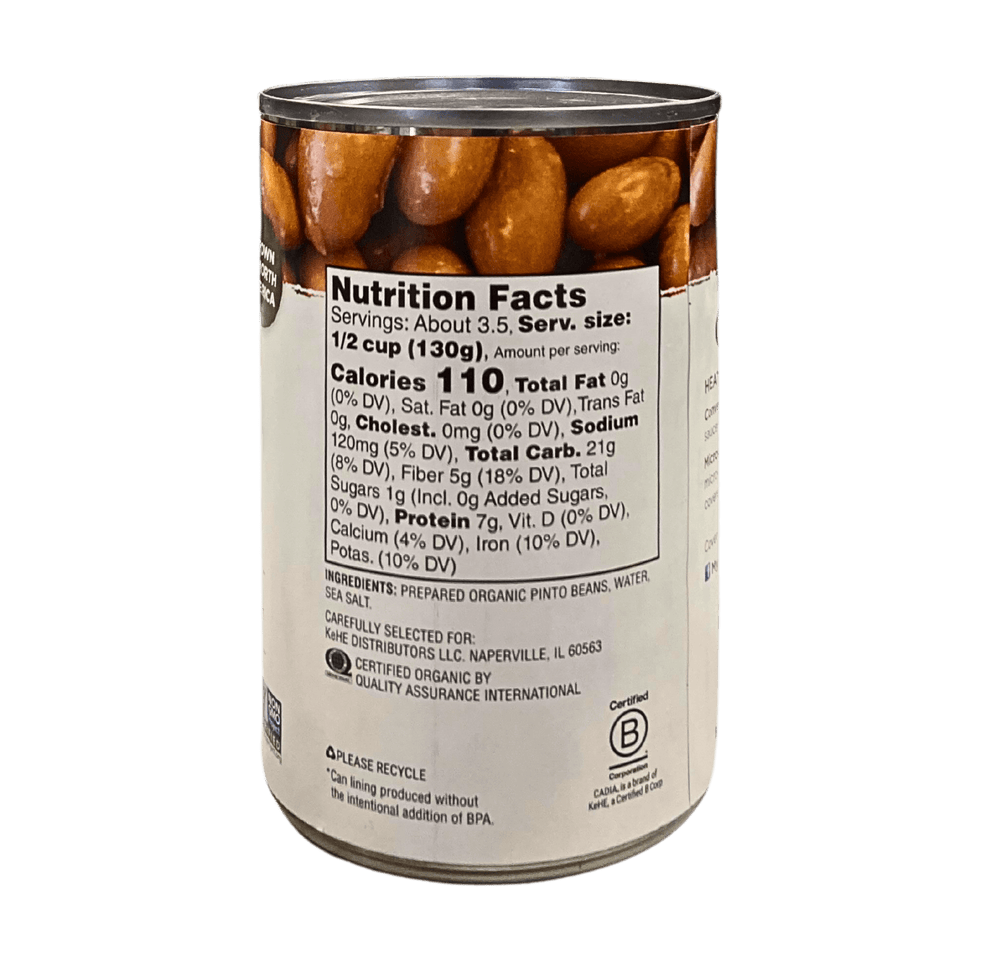 
                  
                    Pinto Beans, Organic, Cadia - Country Life Natural Foods
                  
                