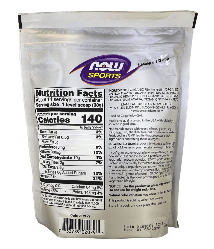 
                  
                    Plant Protein Powder, Organic, 1.2 lb - Country Life Natural Foods
                  
                