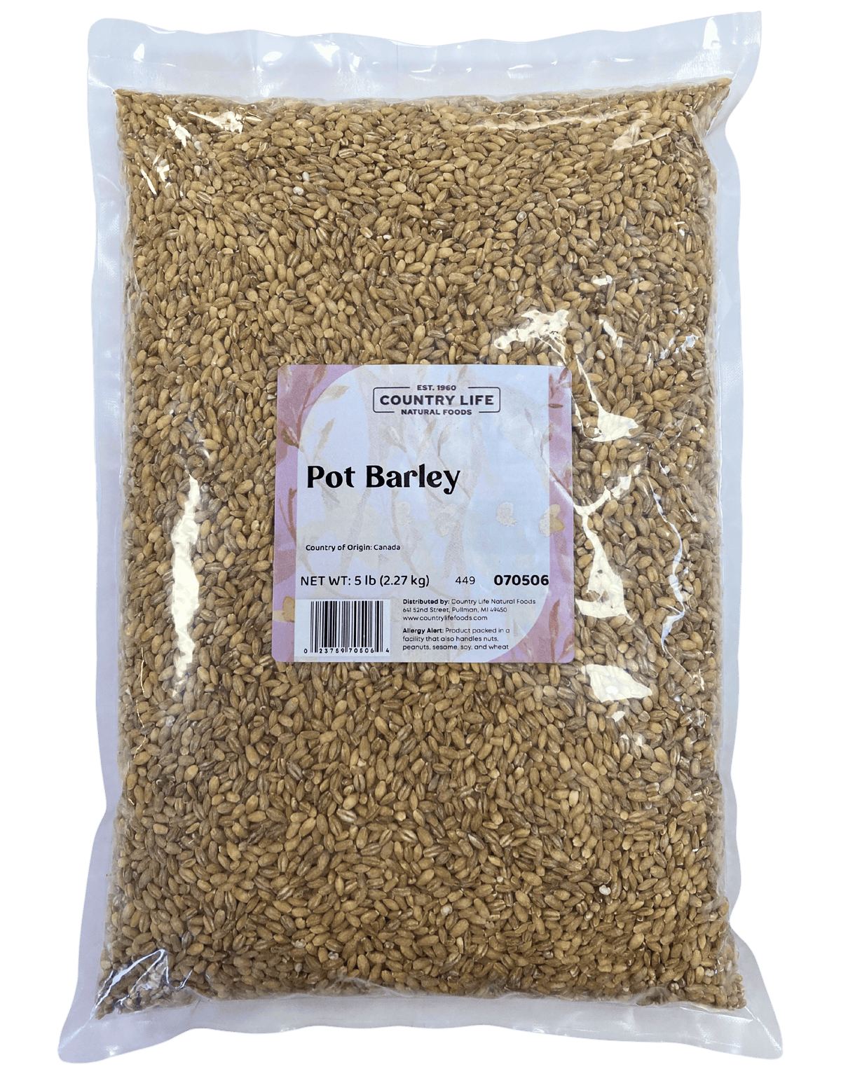 Barley, Pot, Grains - Country Life Natural Foods