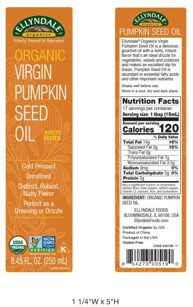 Pumpkin Seed Oil, Virgin, Organic - Country Life Natural Foods