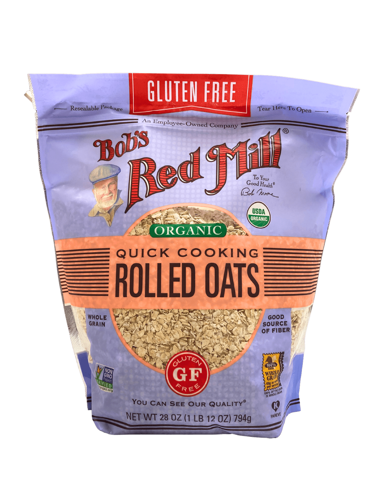 Oats, Quick Rolled, Organic, Gluten-Free, Bob's Red Mill - Country Life Natural Foods