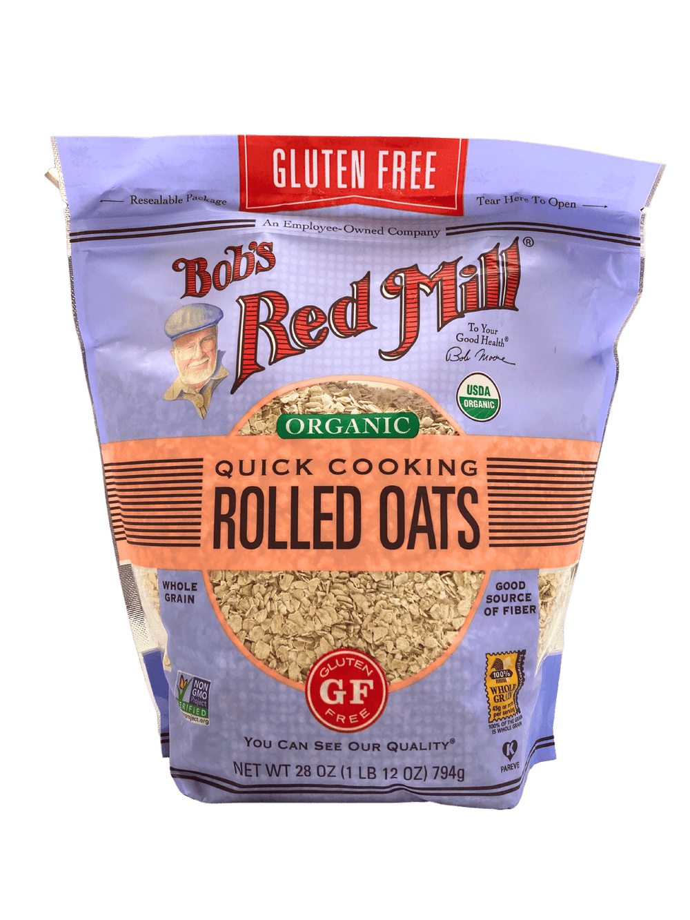 Oats, Quick Rolled, Organic, Gluten - Free, Bob's Red Mill - Country Life Natural Foods