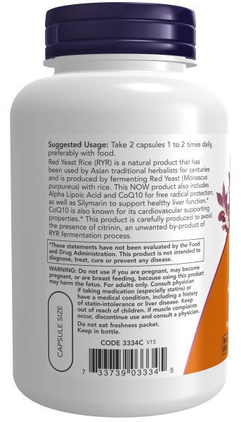 
                  
                    Red Yeast Rice 600mg with CoQ10 30mg - Country Life Natural Foods
                  
                