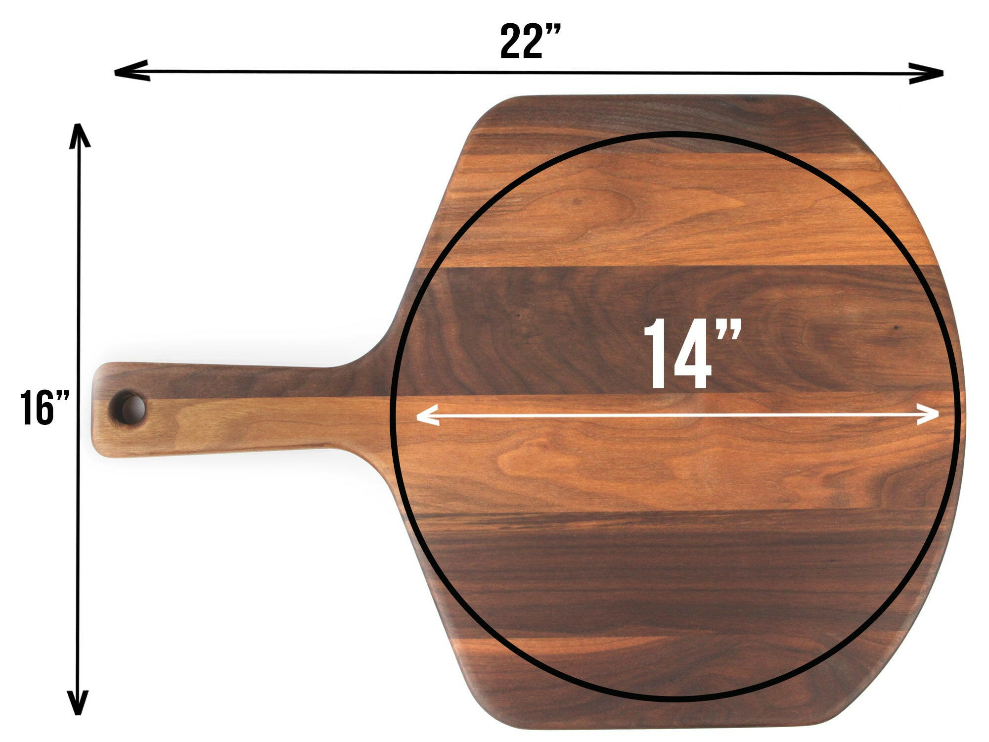 Walnut Pizza Peel 22