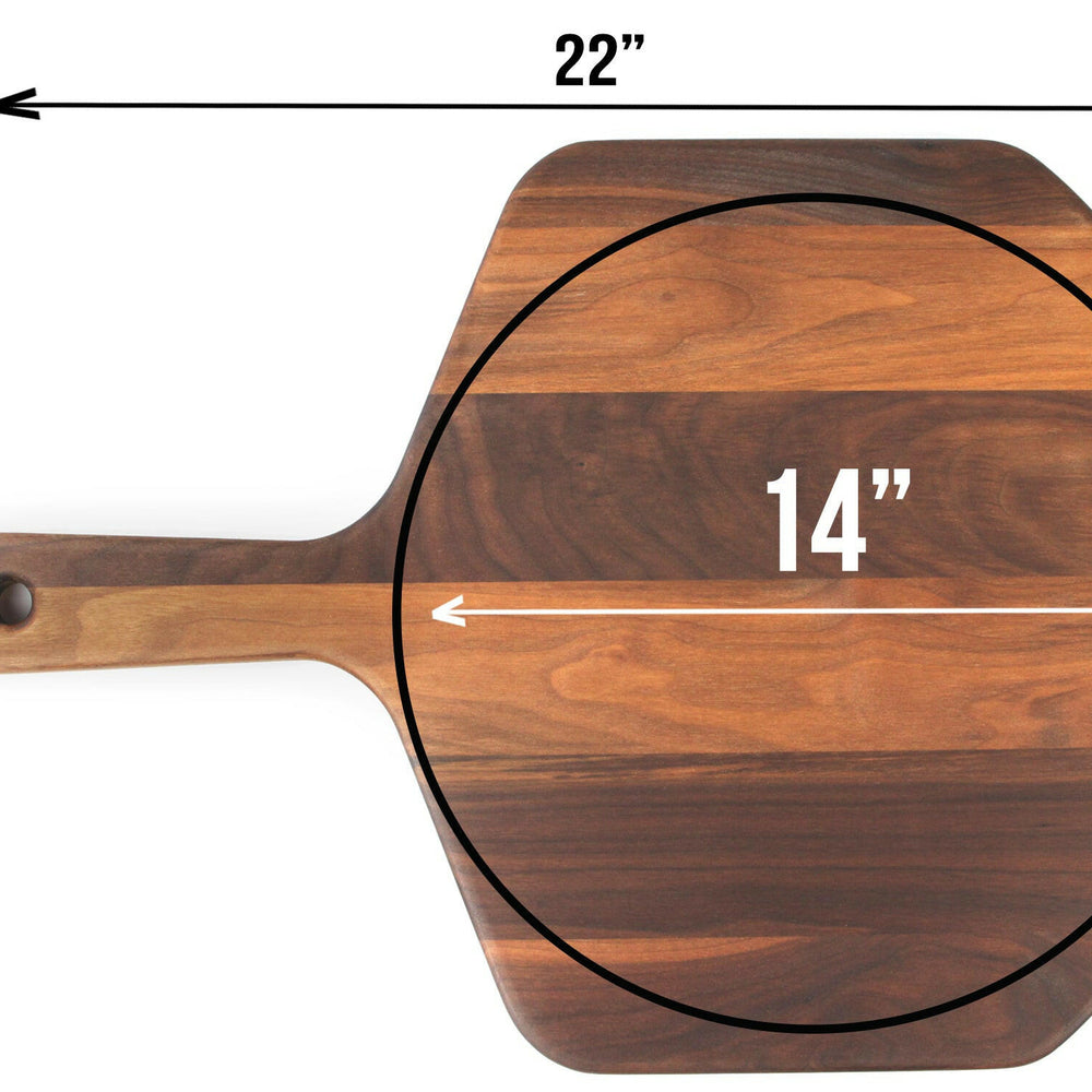 
                  
                    Walnut Pizza Peel 22" x 16", Pizza Paddle, Pizza Board, Pizza Shovel, Wood Pizza Peel Made in the USA
                  
                