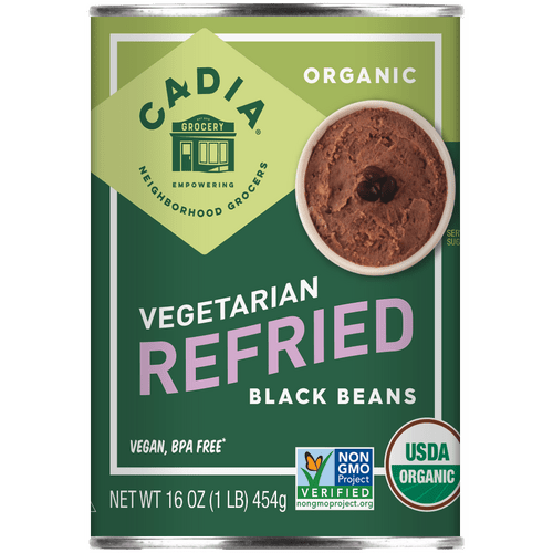 Refried Black Beans, Organic, Cadia - Country Life Natural Foods