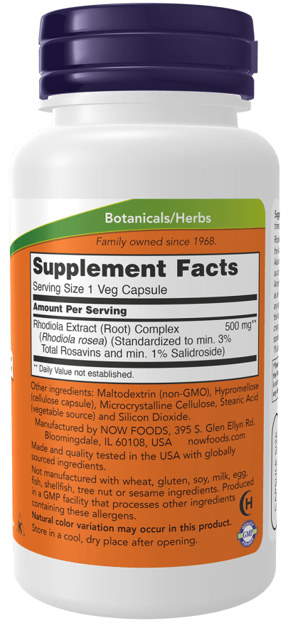 
                  
                    Rhodiola 500mg Ext. 3% - Country Life Natural Foods
                  
                