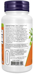 Rhodiola 500mg Ext. 3%, Vitamins & Supplements - Country Life Natural Foods