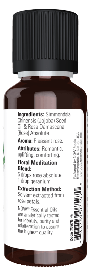Rose Absolute Essential Oil, 5%, Essential Oils - Country Life Natural Foods