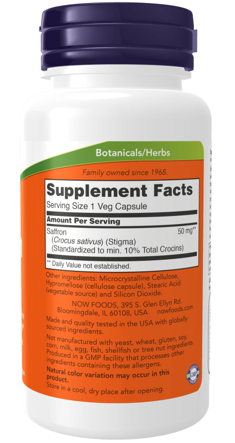 
                  
                    Saffron 50mg - Country Life Natural Foods
                  
                