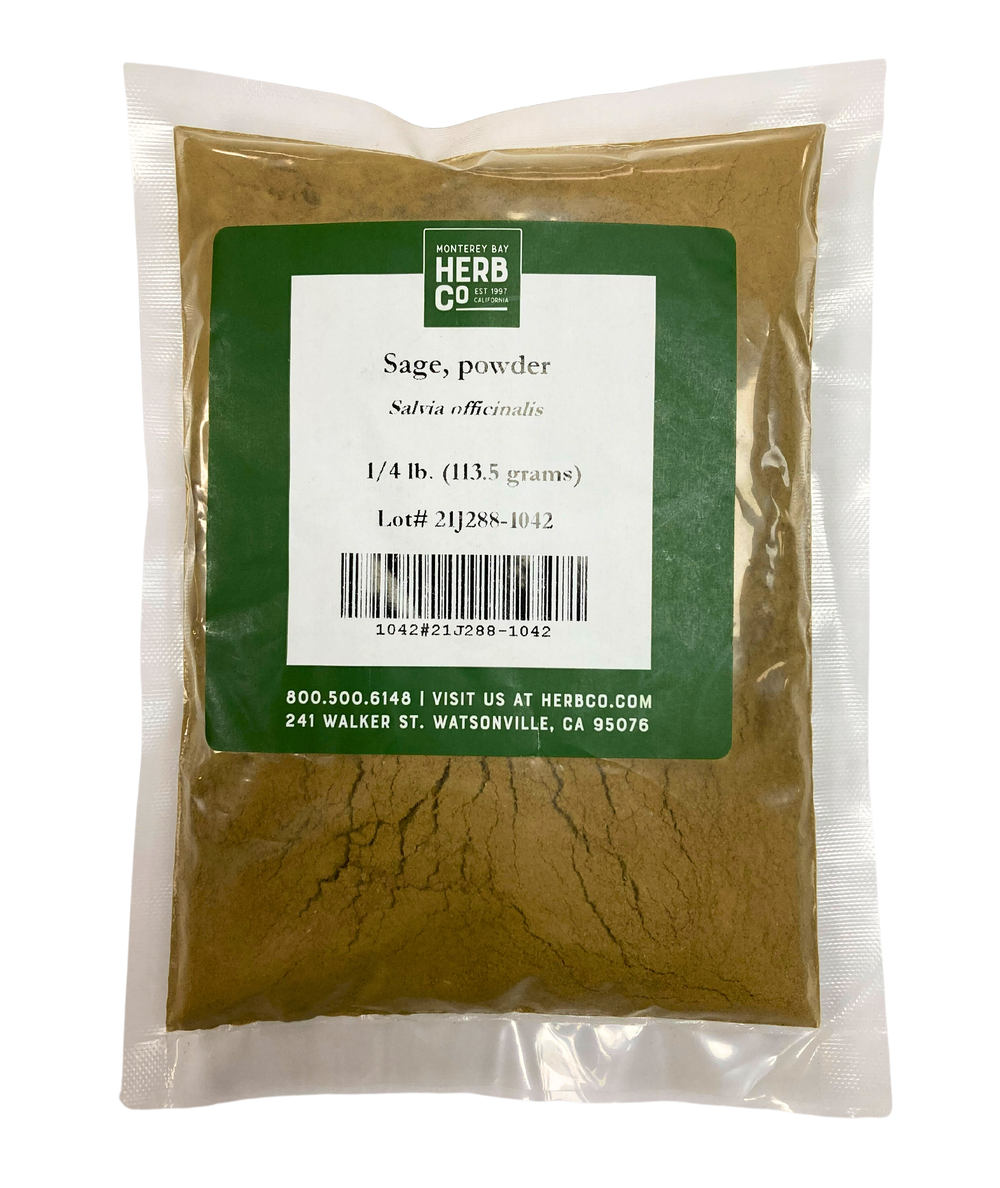 Sage Powder 1/4 lb - Country Life Natural Foods