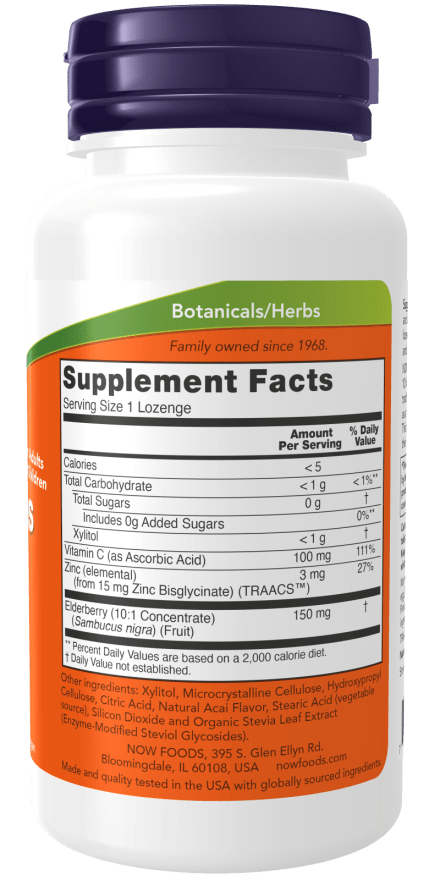 Sambucus Zinc-C, Vitamins & Supplements - Country Life Natural Foods