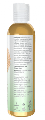Sesame Seed Oil, Organic, Lotions Moisturizers & Oils - Country Life Natural Foods