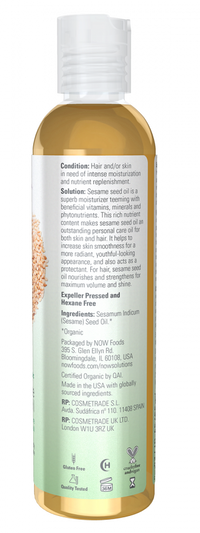 
                  
                    Sesame Seed Oil, Organic
                  
                