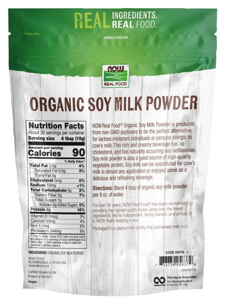 Soy Milk Powder, Organic - Country Life Natural Foods