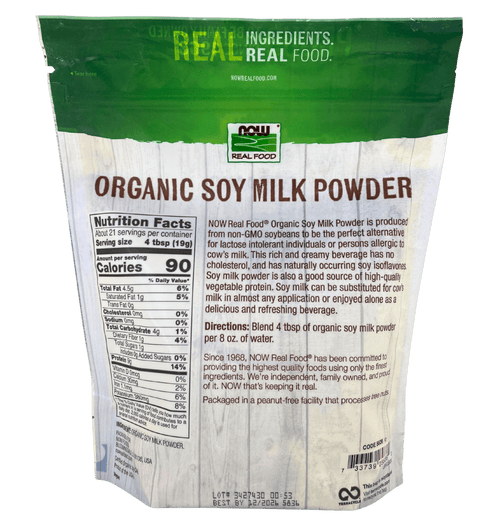 Soy Milk Powder, Organic, Dairy Substitutes - Country Life Natural Foods
