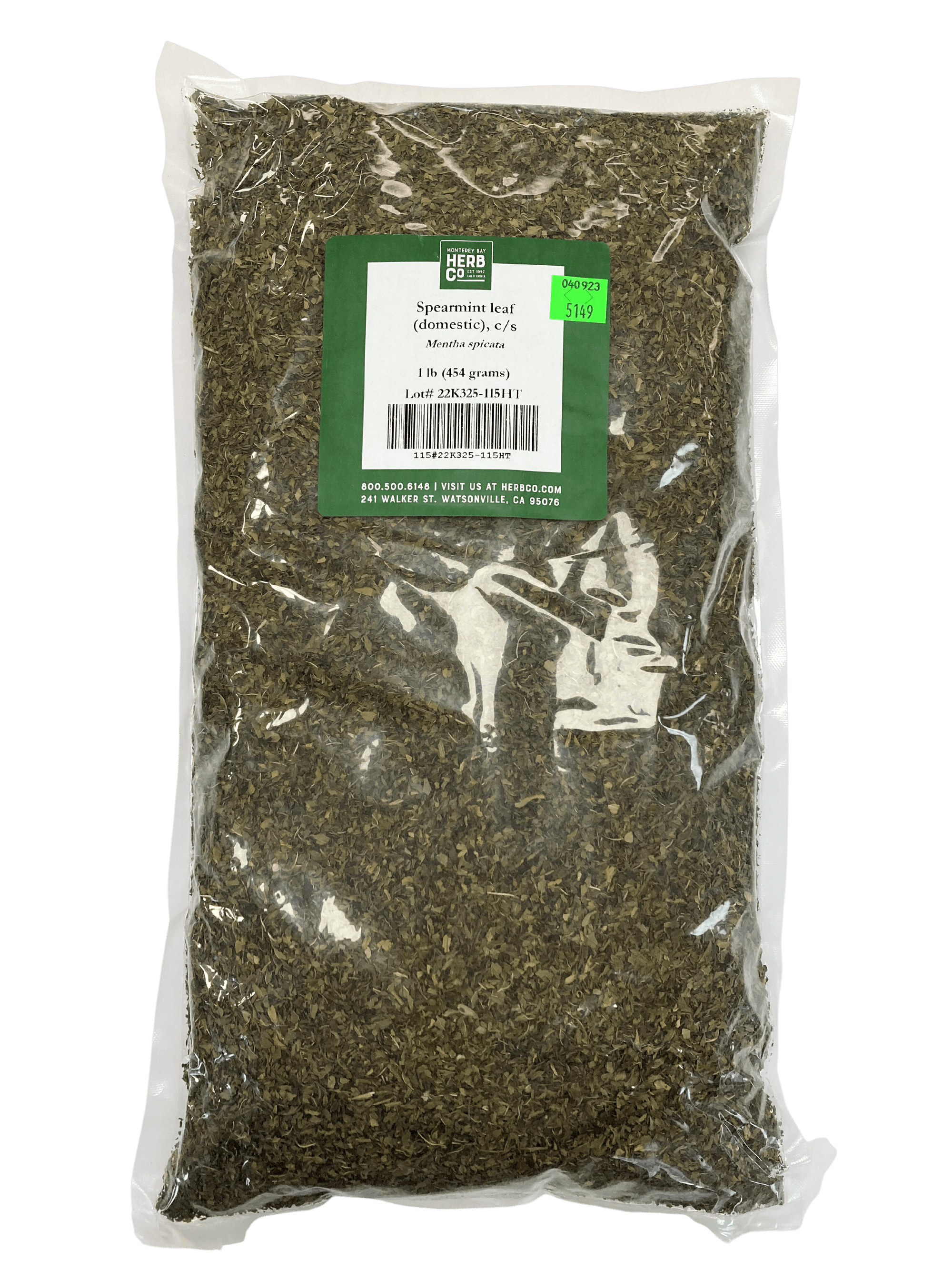 Spearmint Leaf, Cut, Sifted, Herbs - Country Life Natural Foods