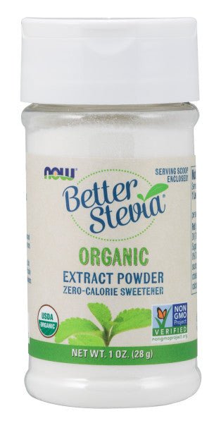 Stevia Extract Powder, Organic, NOW - Country Life Natural Foods