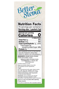 
                  
                    Stevia Packets, Organic
                  
                