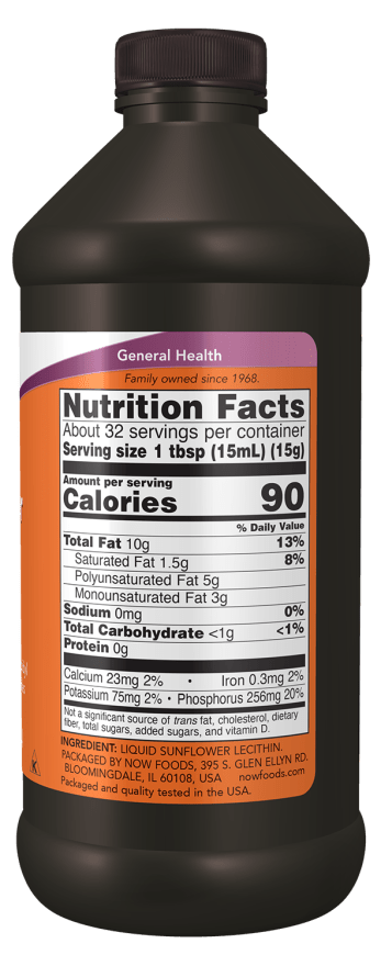 Sunflower Lecithin, Non-GMO, Liquid - Country Life Natural Foods